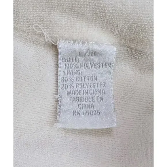 Ritz Carlton Spa Half Moon Bay Bath Robe L/XL Tan Vintage Shawl Collar W/ Belt U - Picture 7 of 13